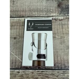 Viski Heavyweight Stainless Steel Champagne Stopper